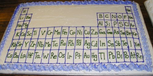 The Periodic Table Cake.